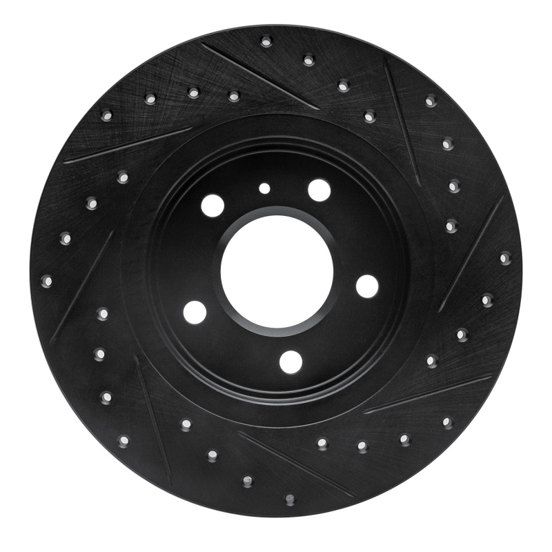 Buick Terraza Brake Rotor (1) - Rear Left - R1 Concepts - Drilled & Slotted - Black - 2005